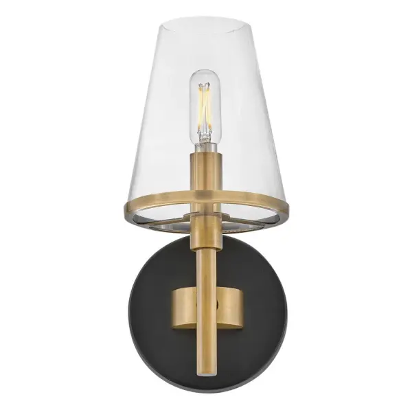 Marten LED Vanity Light in Heritage Brass - Image 4
