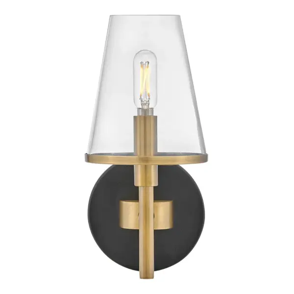 Marten LED Vanity Light in Heritage Brass - Image 5
