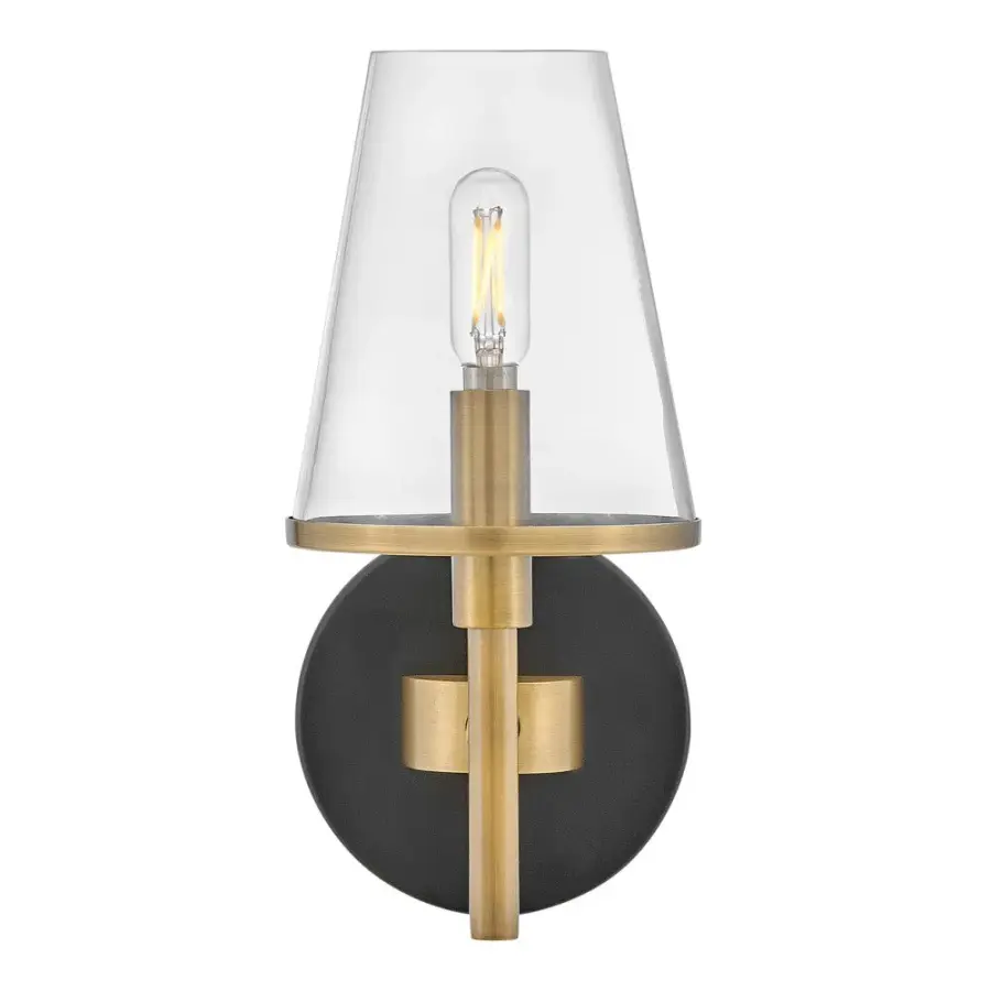 Marten LED Vanity Light in Heritage Brass - Image 5