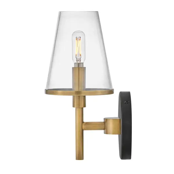 Marten LED Vanity Light in Heritage Brass - Image 6