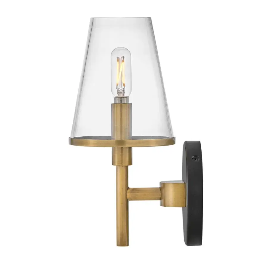 Marten LED Vanity Light in Heritage Brass - Image 6
