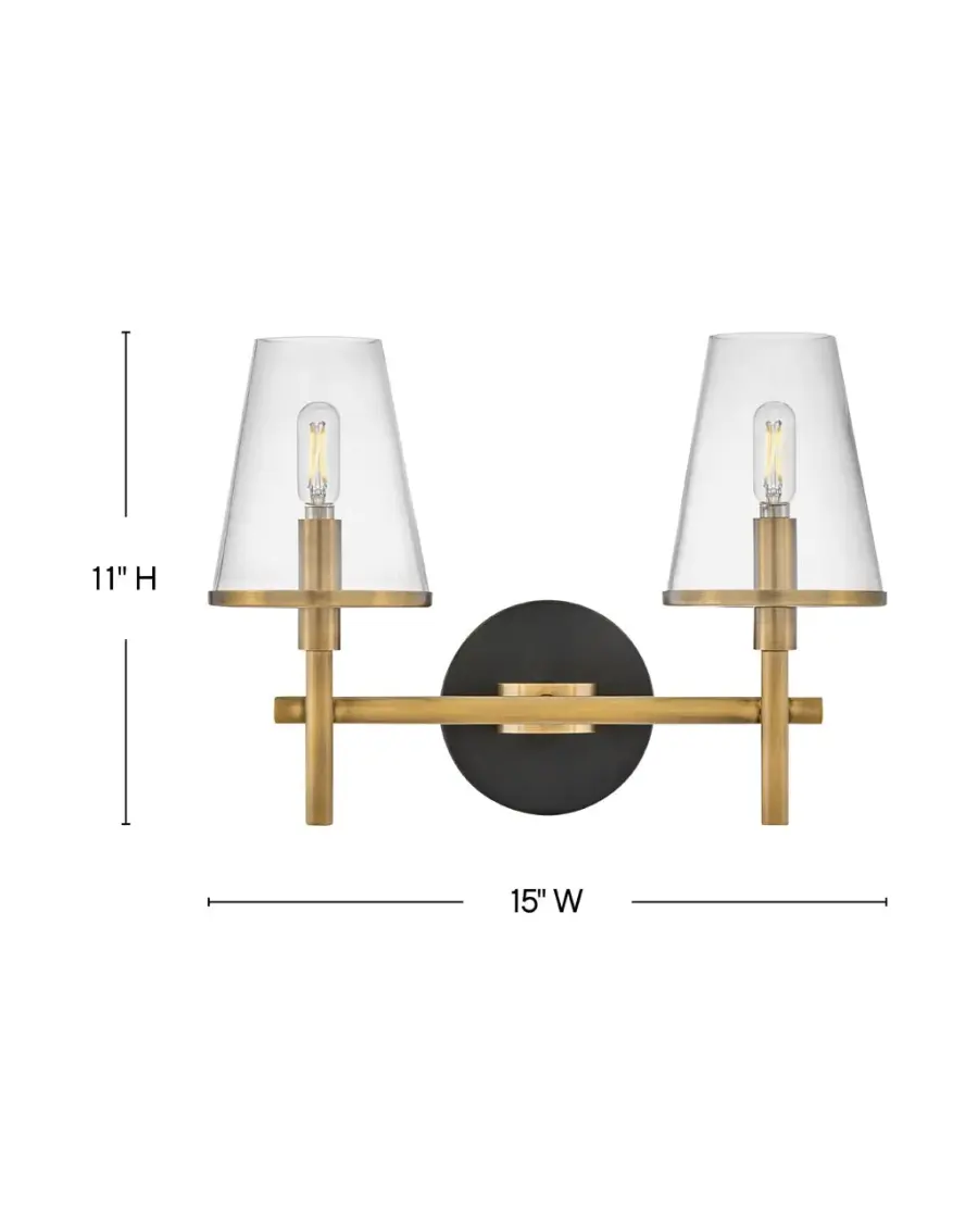 Small Two Light Vanity - Image 2