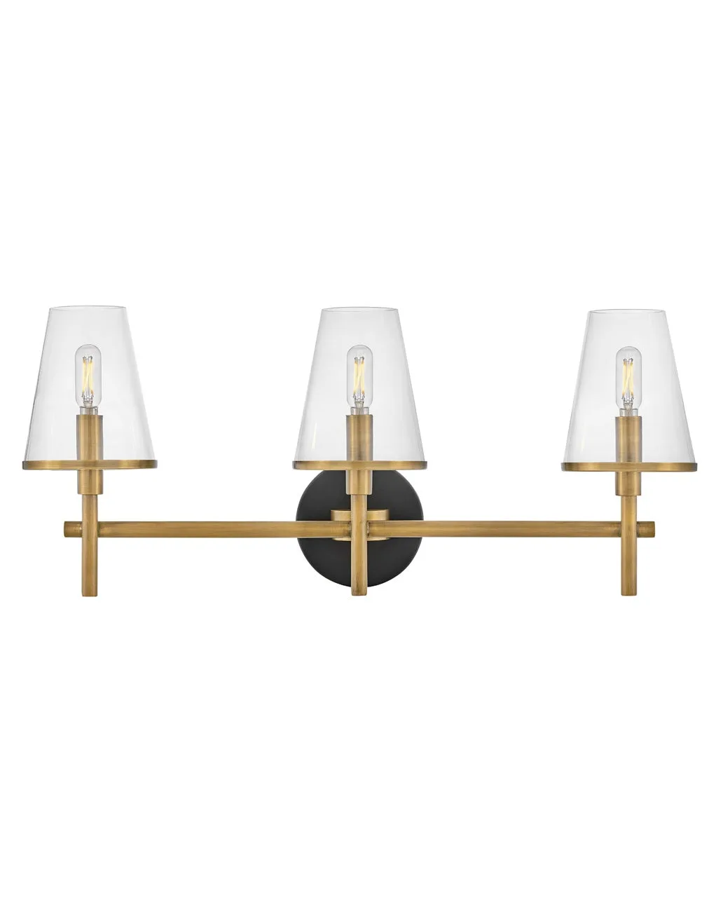 Marten 3-Light LED Vanity in Heritage Brass