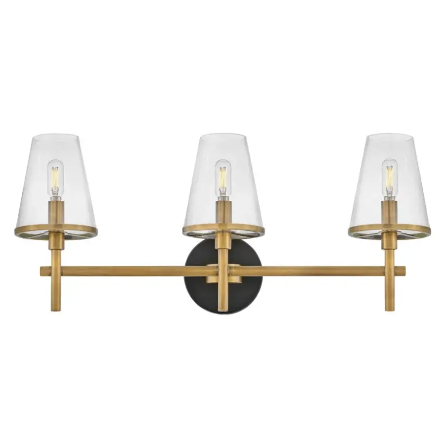 Marten 3-Light LED Vanity in Heritage Brass - Image 4