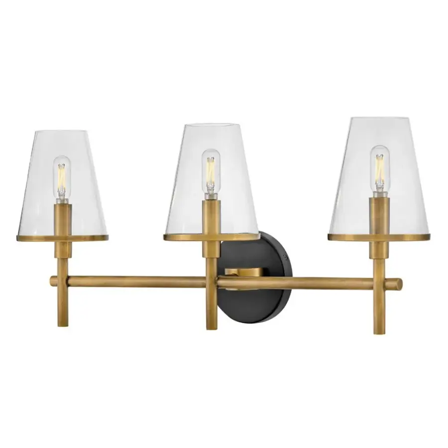 Marten 3-Light LED Vanity in Heritage Brass - Image 5
