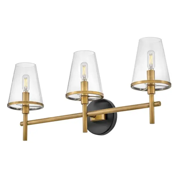 Marten 3-Light LED Vanity in Heritage Brass - Image 6
