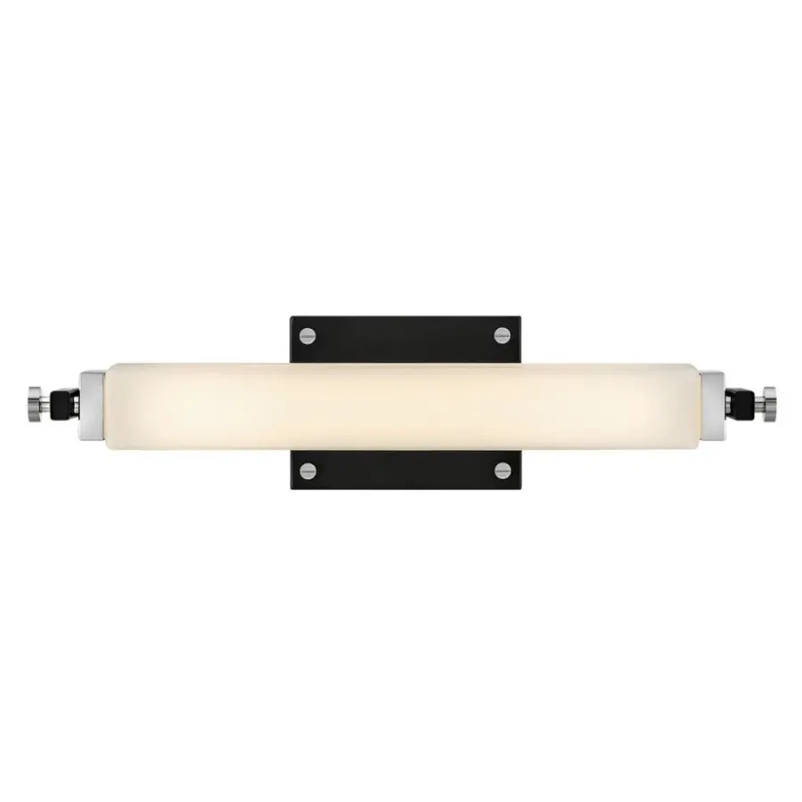 Rollins LED Vanity Light in Black with Chrome - Image 4