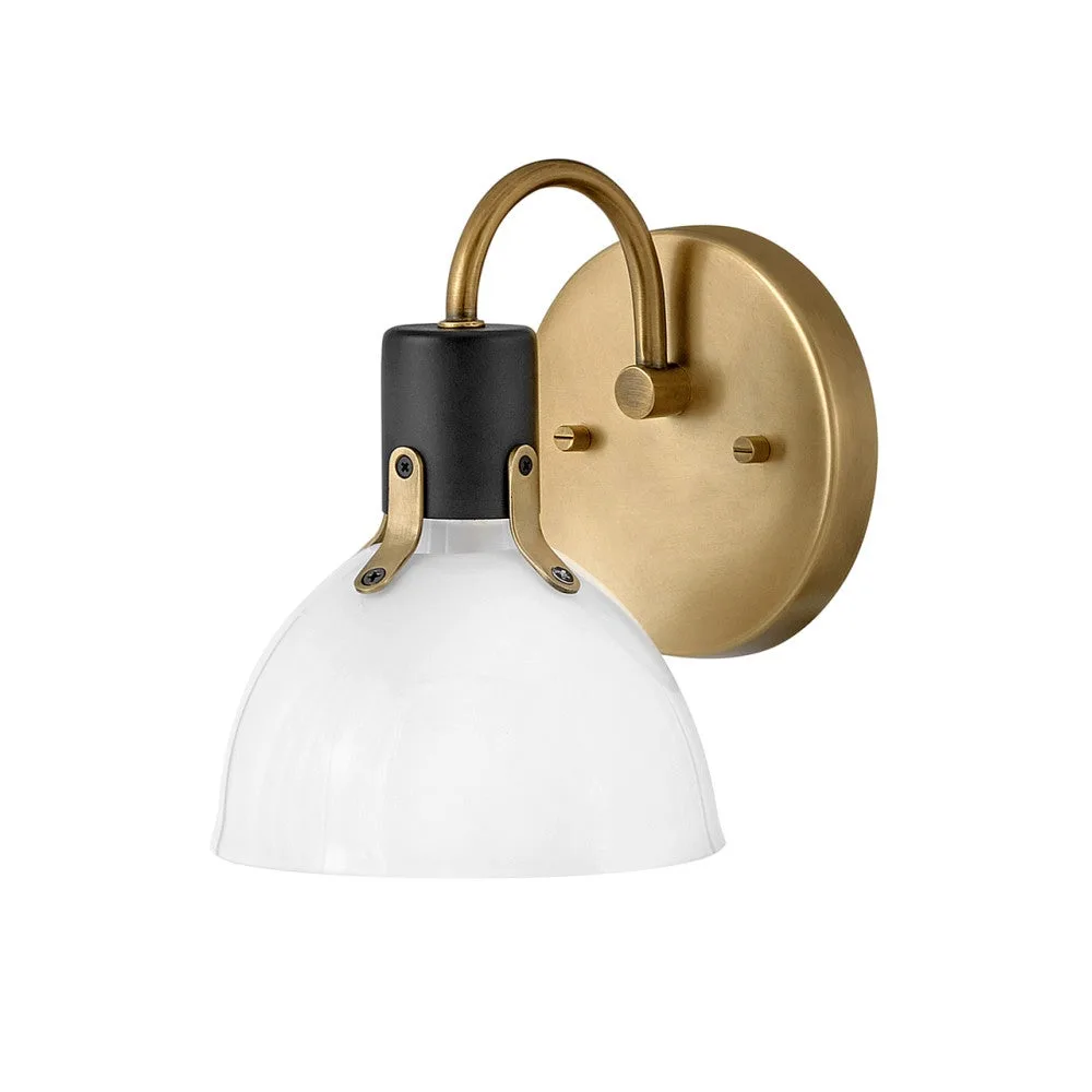 Argo LED Vanity Light in Heritage Brass