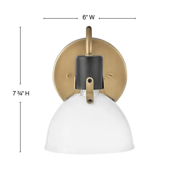 Argo exudes class and style with a vintage industrial flair and a sleek silhouette. This transitional design features suspended cased opal glass complemented by a Heritage Brass with Black finish. - alternate view