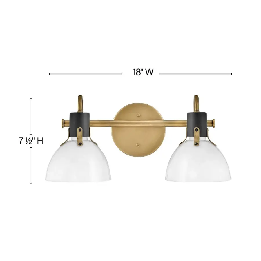 Small Two Light Vanity - Image 2