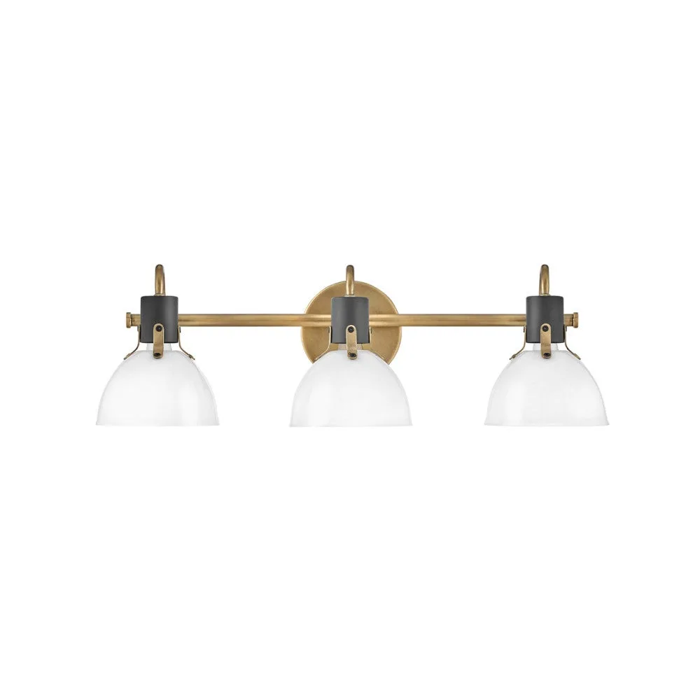 Argo LED Vanity Light in Heritage Brass
