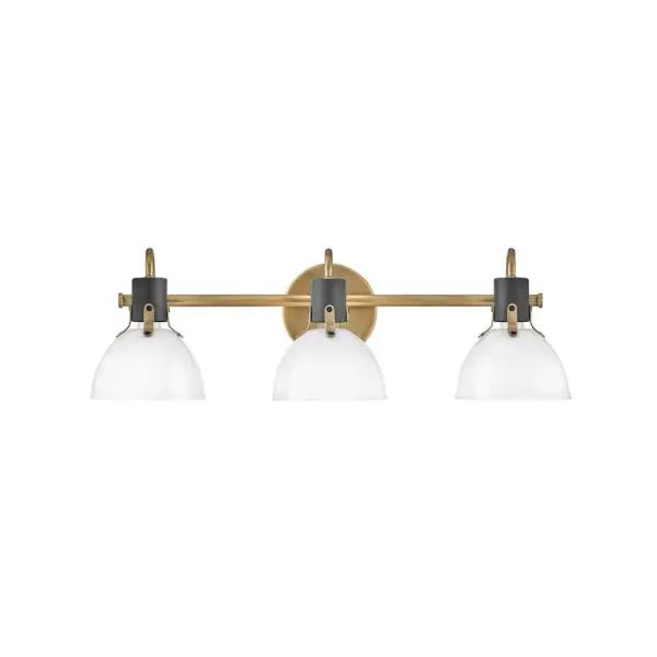 Argo exudes class and style with a vintage industrial flair and a sleek silhouette. This transitional design features suspended cased opal glass complemented by a Heritage Brass with Black finish.