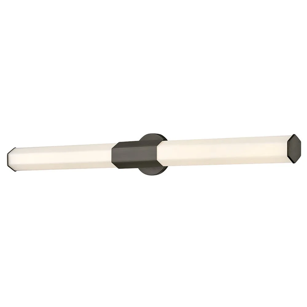 Facet LED Vanity Light in Black Oxide