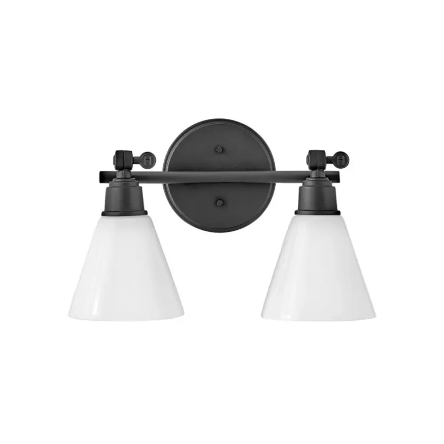 Small Adjustable Two Light Vanity - Image 1