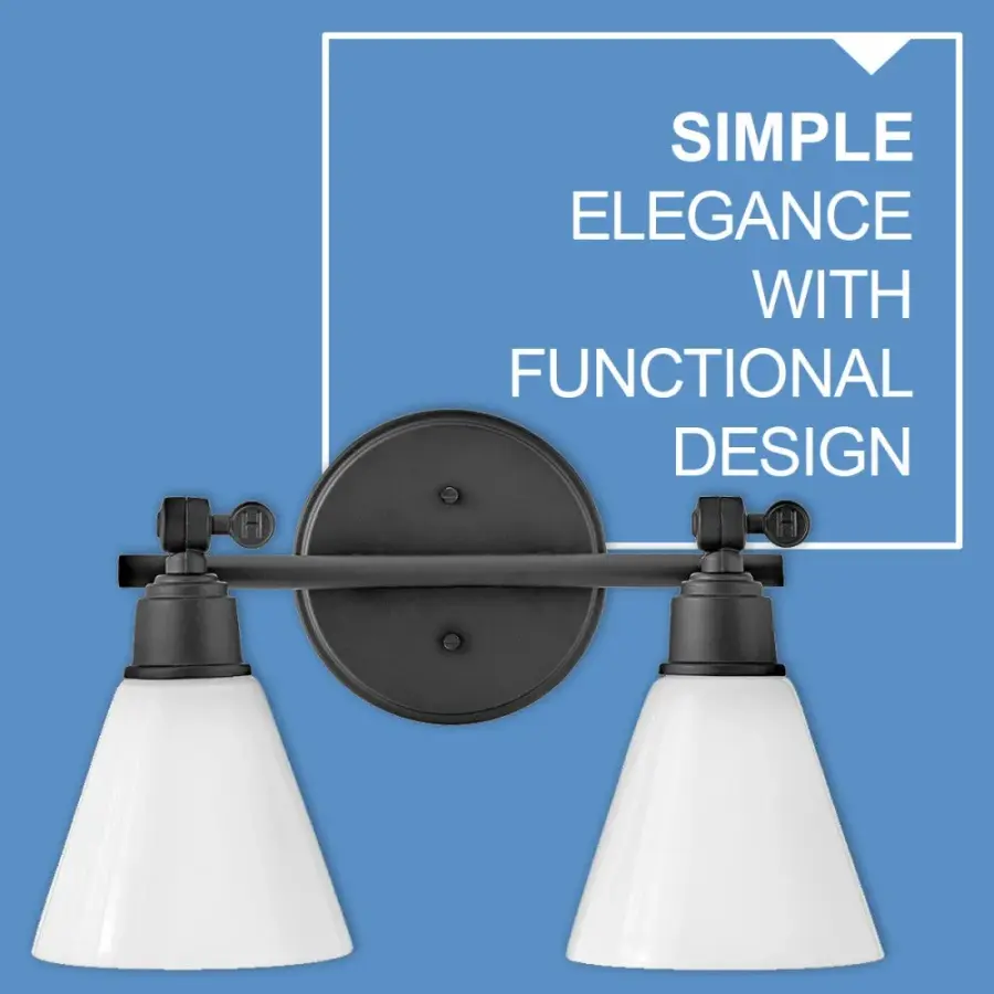 Small Adjustable Two Light Vanity - Image 8