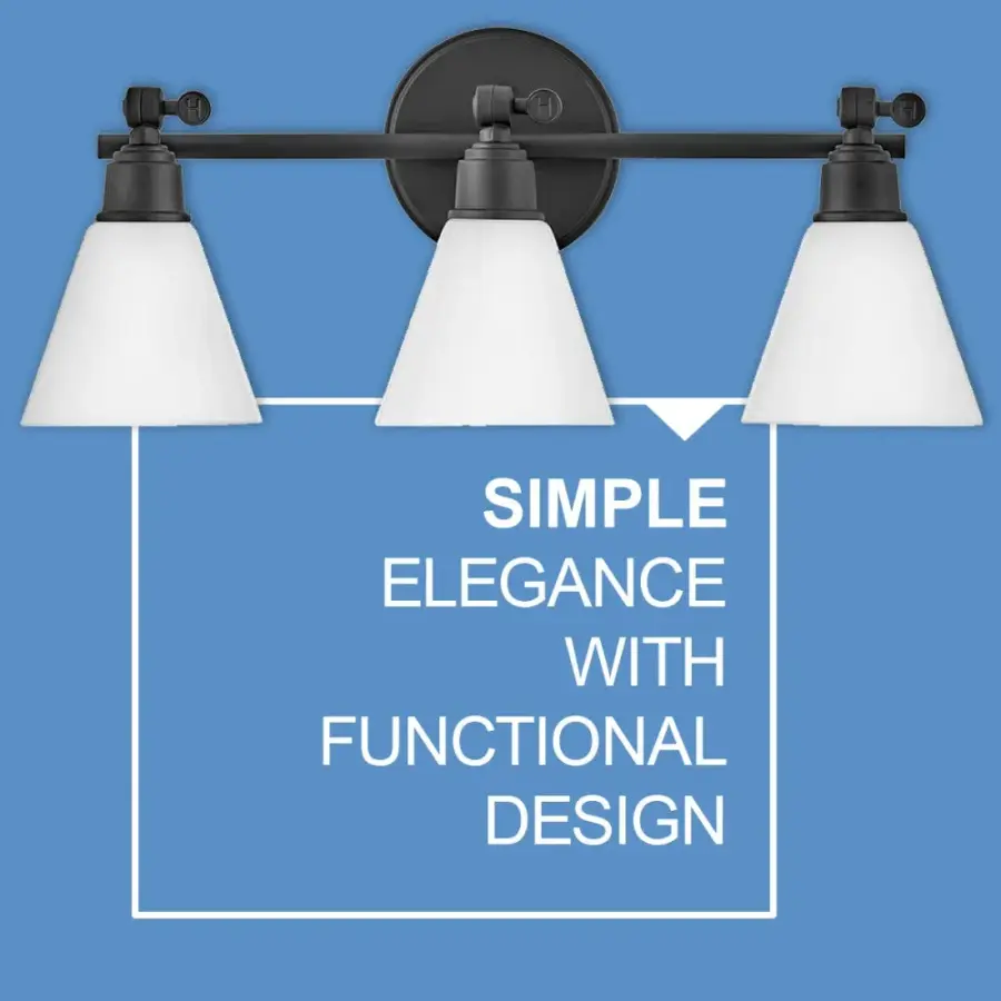 Medium Adjustable Three Light Vanity - Image 7