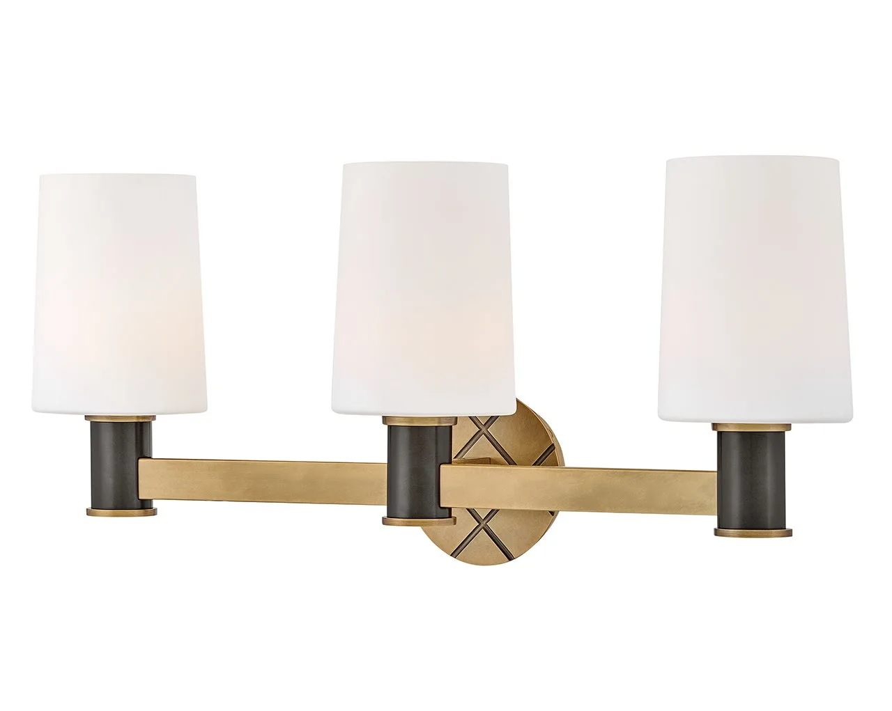 Declan 3-Light LED Vanity in Heritage Brass
