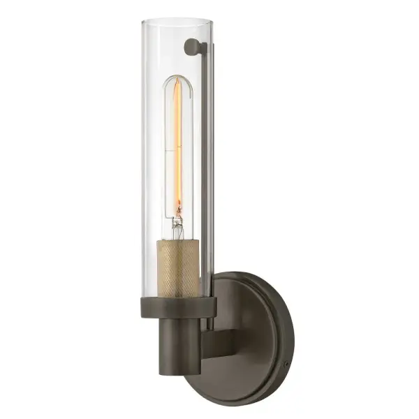 The Vaughn LED Wall Sconce delivers industrial style with modern efficiency. Its diamond knurled sockets and clear glass shades create visual interest while the streamlined 5-inch profile fits tight spaces beautifully.