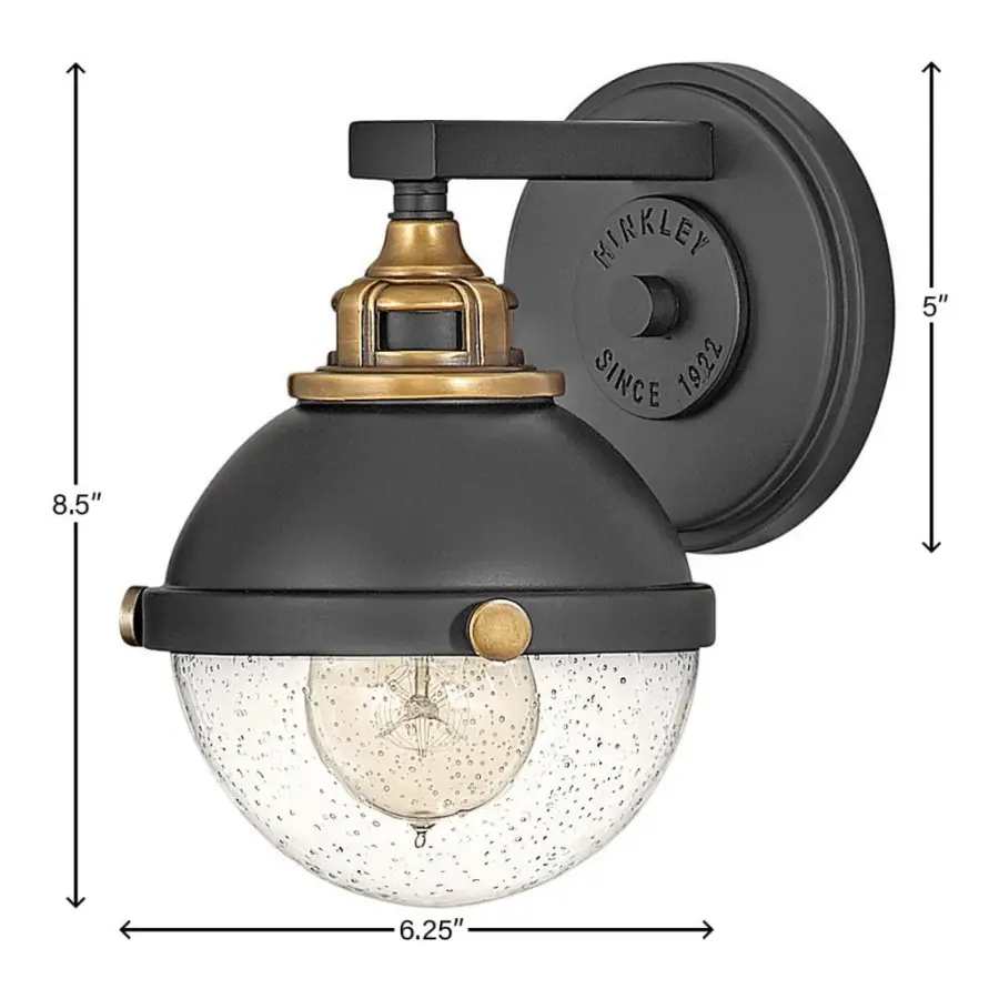 Fletcher LED Vanity Light in Black - Image 5