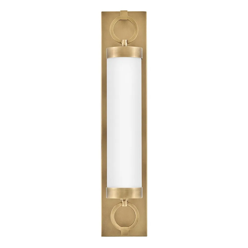 Baylor LED Vanity Light in Heritage Brass