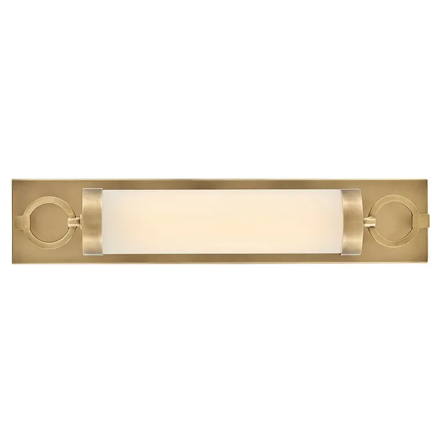 Baylor LED Vanity Light in Heritage Brass - Image 9