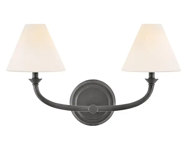 Inspired by traditional lighting styles, Greta complements its slim, contemporary silhouette with timeless details and classic finishes. Tapered, etched opal glass shades softly diffuse light, filling your space with a warm ambiance.