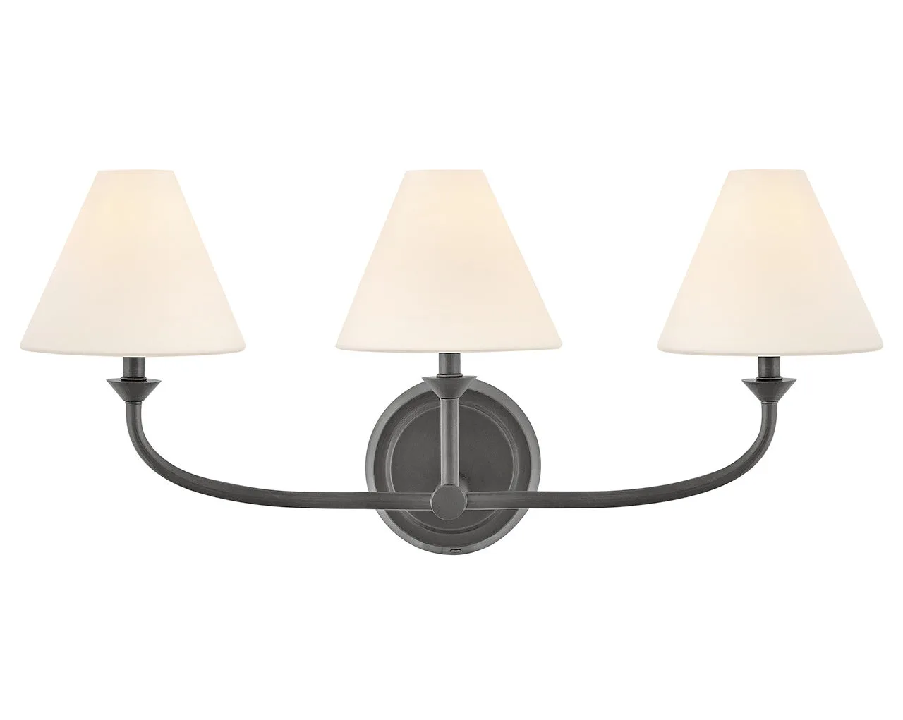 Greta 3-Light LED Vanity in Blackened Brass