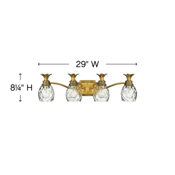 Large Four Light Vanity - Image 2
