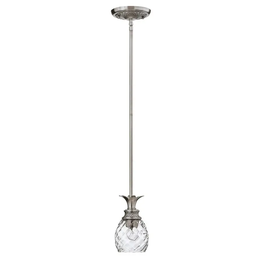 Plantation LED Mini Pendant in Polished Antique Nickel - Image 1