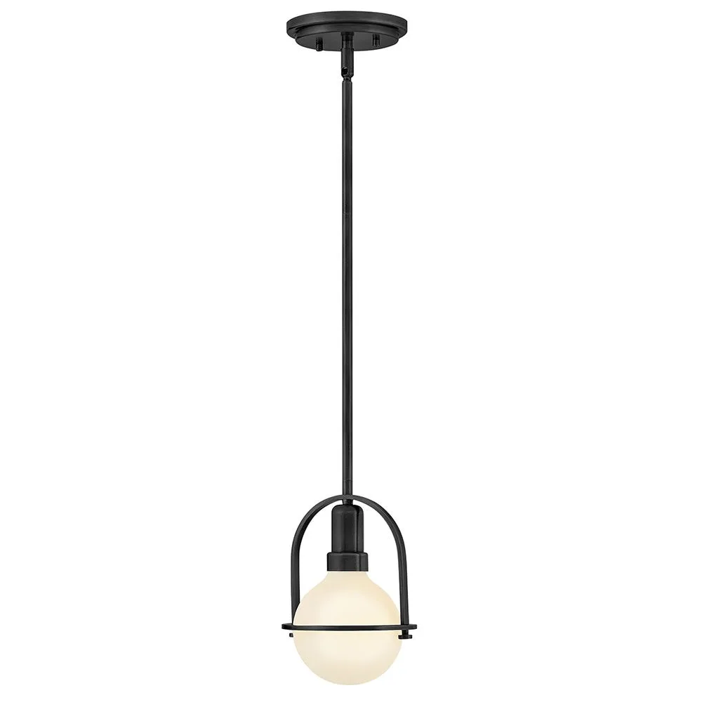 Somerset LED Convertible Semi-Flush Mount in Black
