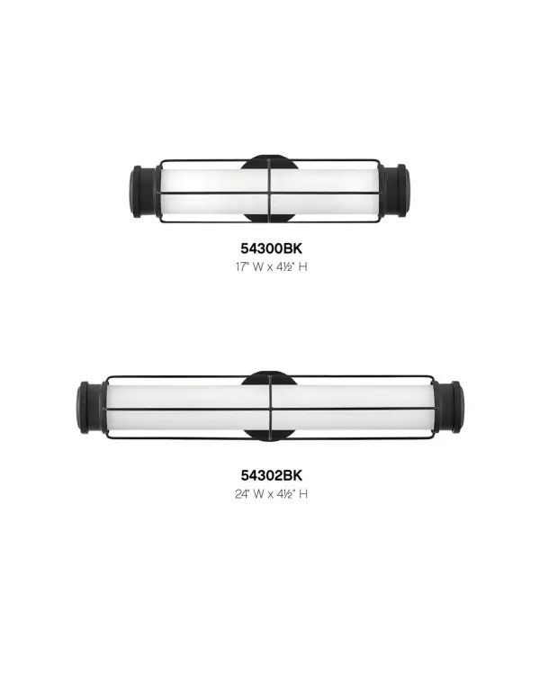 Saylor’s classic look epitomizes nautical chic. Etched opal glass, striking cross bars, and bold end caps merge with LED technology without sacrificing timeless appeal. This transitional silhouette can be mounted horizontally or vertically with an Invisimount system. Offered in three finishes, Saylor is sure to add a maritime flair to any space.