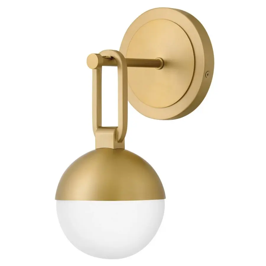 Bowie LED Wall Sconce in Lacquered Brass - Image 2