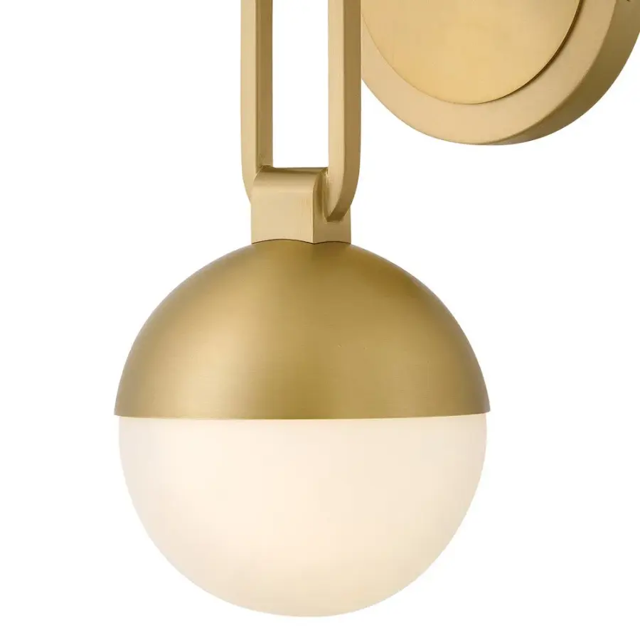 Bowie LED Wall Sconce in Lacquered Brass - Image 3