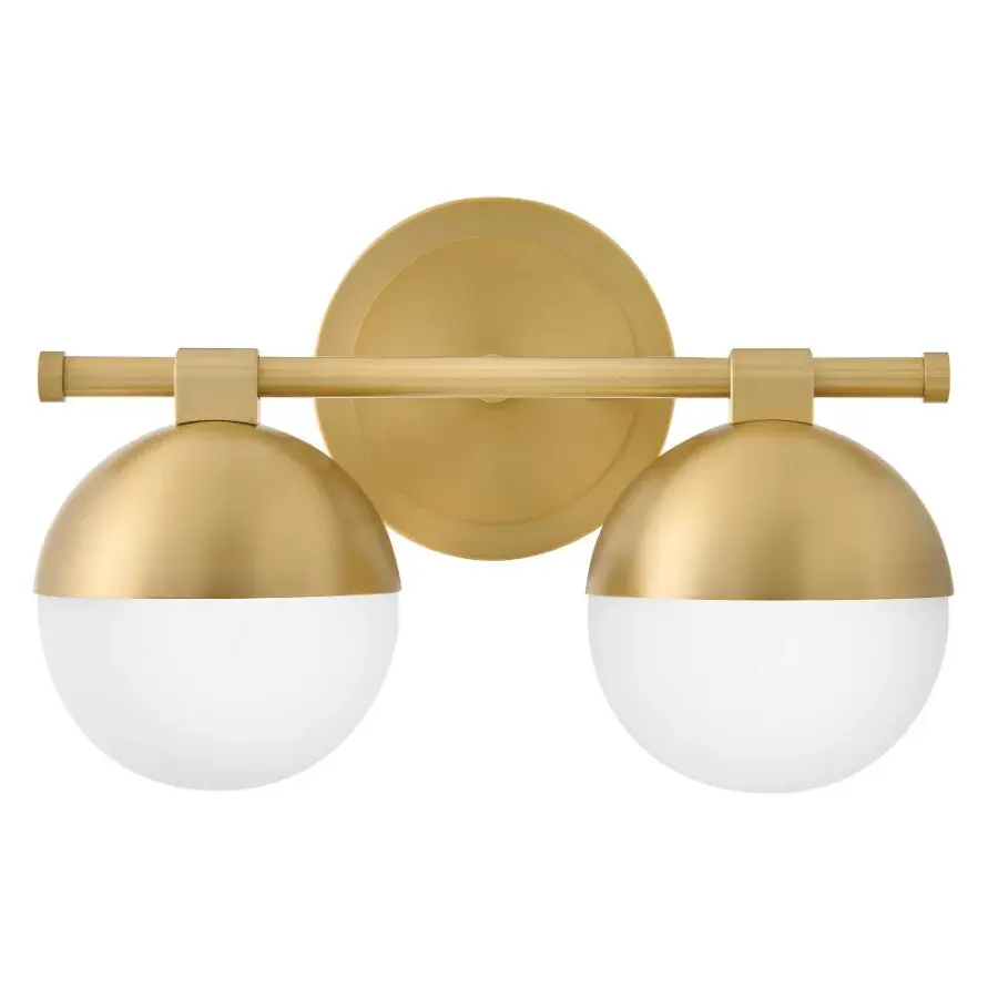 Bowie LED Vanity Light in Lacquered Brass - Image 2