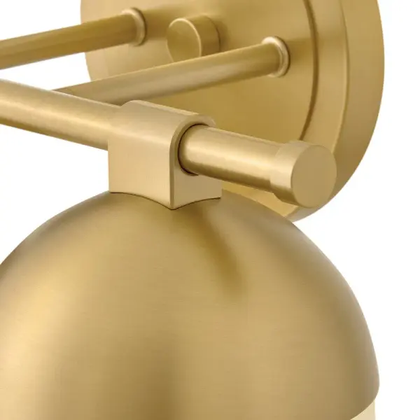 Bowie LED Vanity Light in Lacquered Brass - Image 3