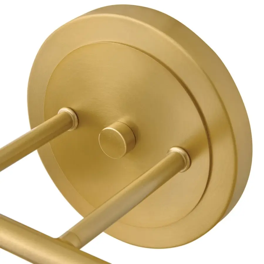 Bowie LED Vanity Light in Lacquered Brass - Image 4