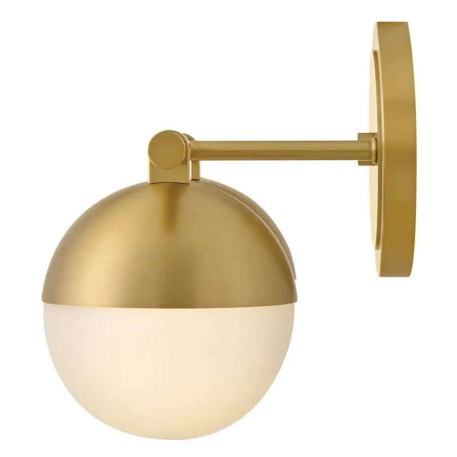 Bowie LED Vanity Light in Lacquered Brass - Image 6