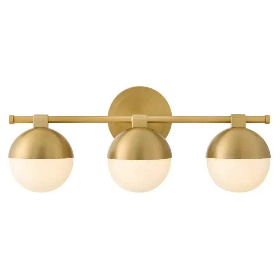 Bowie LED Vanity Light in Lacquered Brass - Image 1