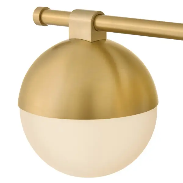 Bowie LED Vanity Light in Lacquered Brass - Image 4