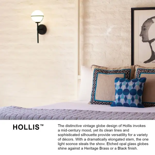 Hollis LED Vanity Light in Black - Image 6