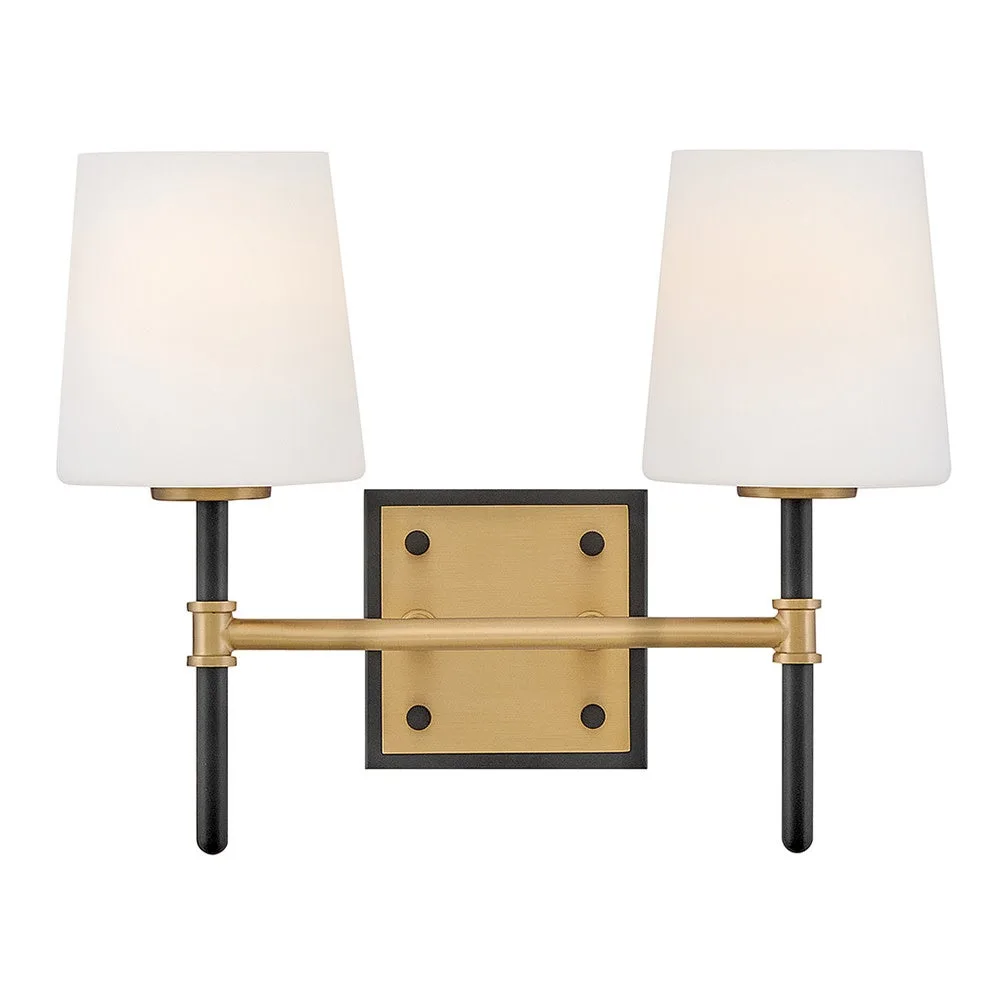Saunders 2-Light LED Vanity in Black