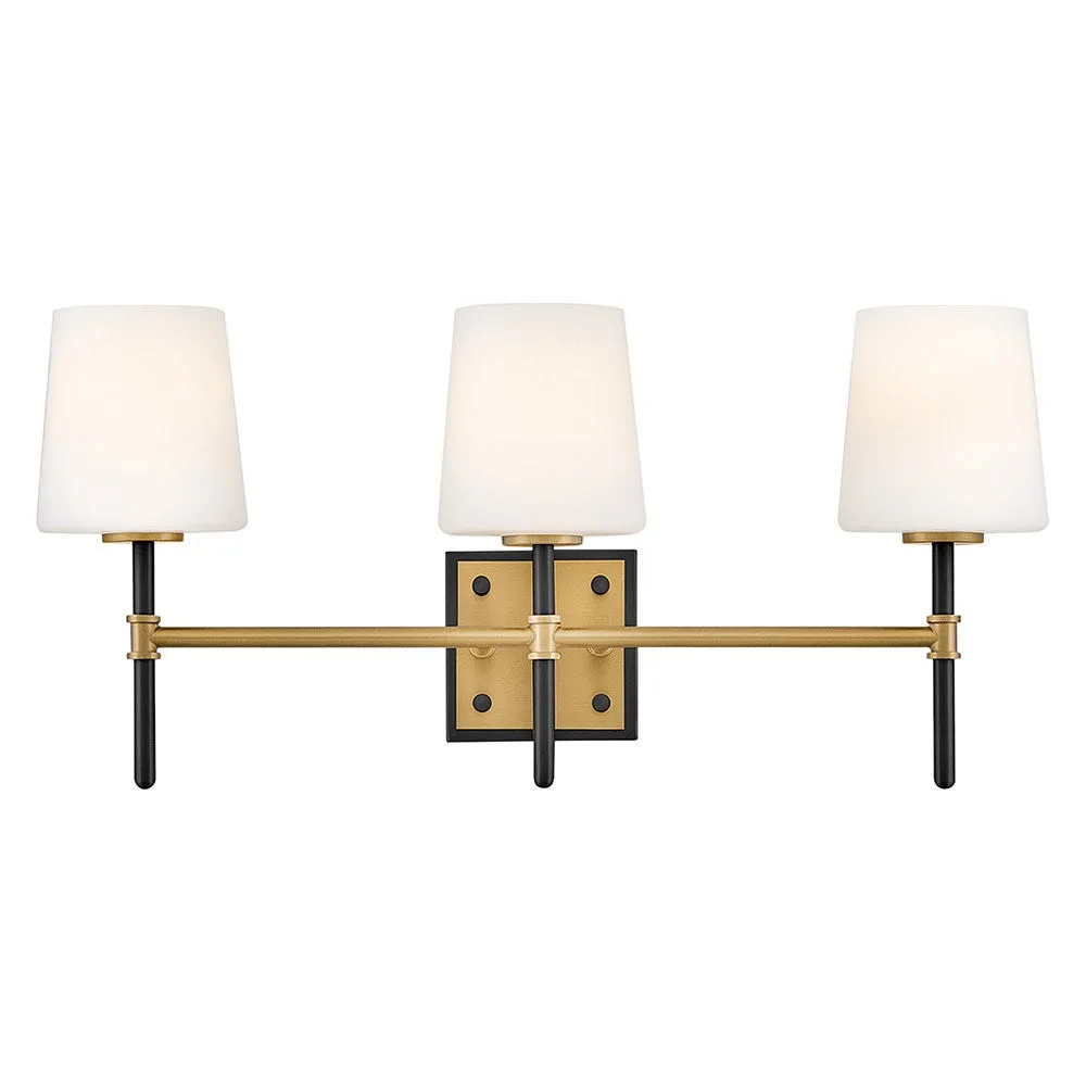 Saunders 3-Light LED Vanity in Black