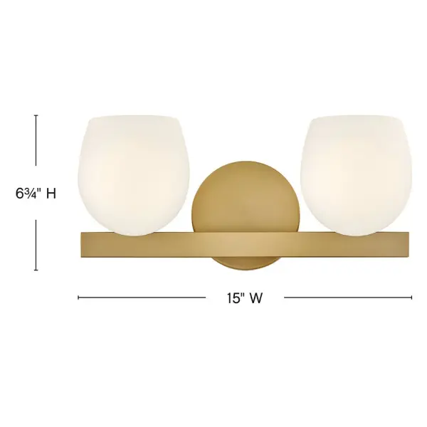 Small Two Light Vanity - Image 2