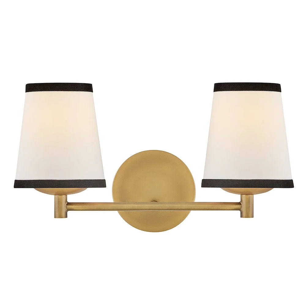 Sonia LED Vanity Light in Lacquered Brass