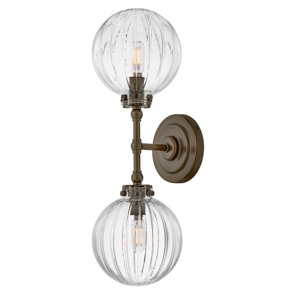 Helene LED Wall Sconce in Heritage Bronze
