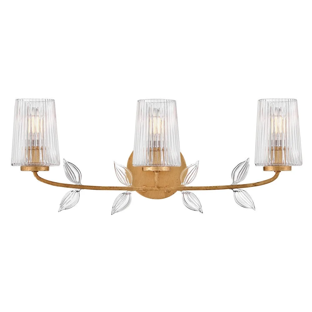 Aliso LED Vanity Light in Distressed Brass