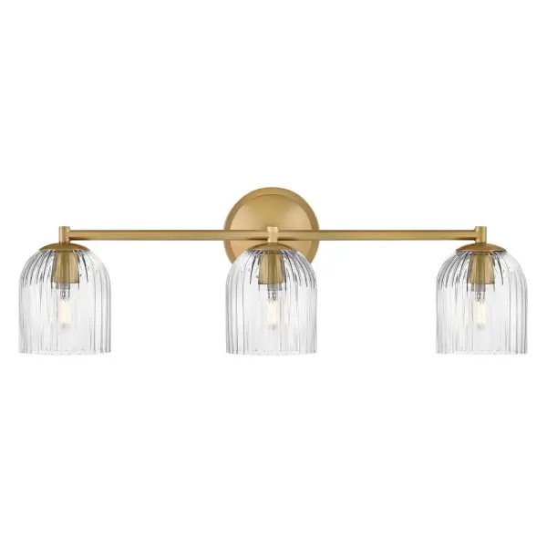 Ava LED Vanity Light in Lacquered Brass - Image 7