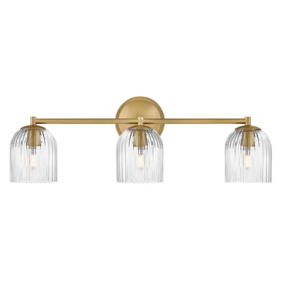 Ava LED Vanity Light in Lacquered Brass - Image 7