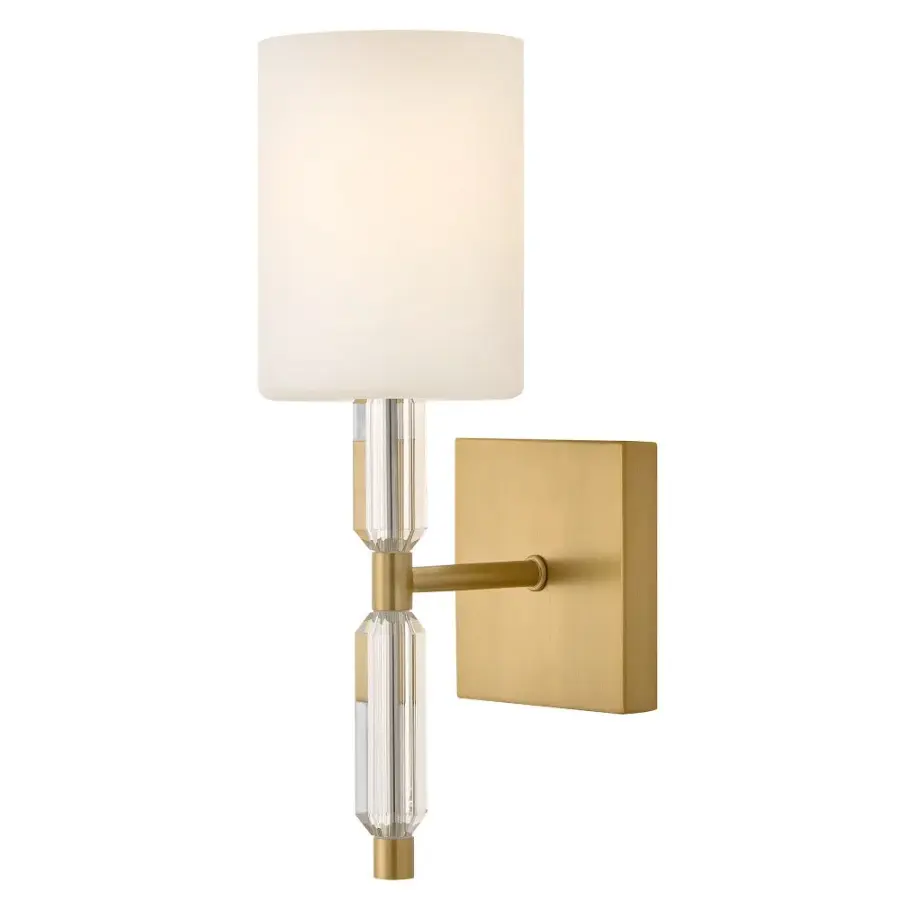 Anika LED Wall Sconce in Lacquered Brass - Image 1