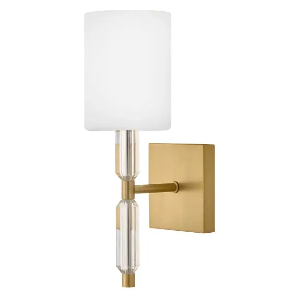 Anika LED Wall Sconce in Lacquered Brass - Image 2